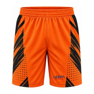 Orange Brush Football Shorts