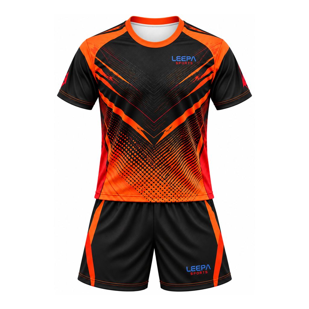 Orange Chevron Tennis Uniform