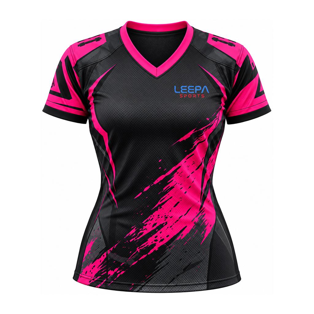 Pink Brush Football Jersey