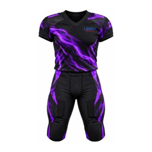 Purple Flame Football Uniform