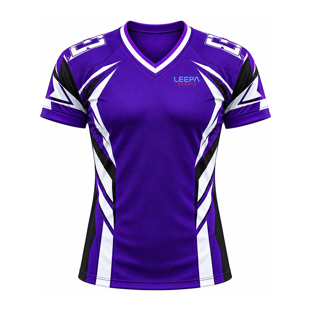 Purple Panel Football Jersey