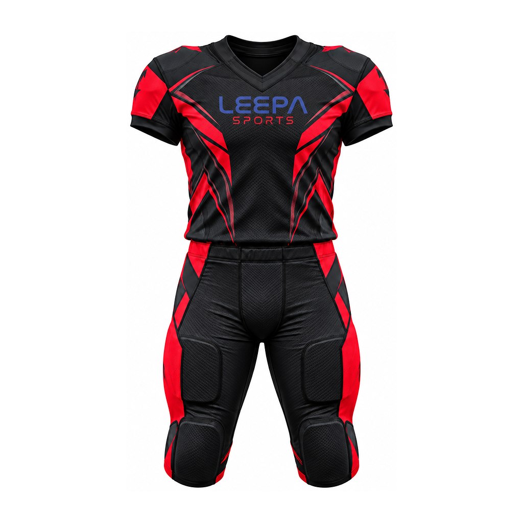Red Panel Football Uniform