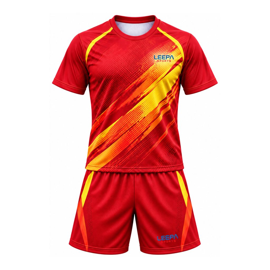 Red Stripe Tennis Uniform