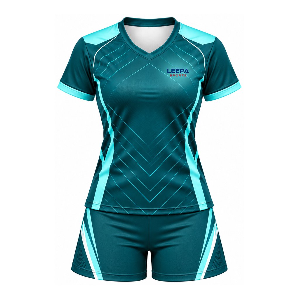 Teal Chevron Women Ping Pong Set