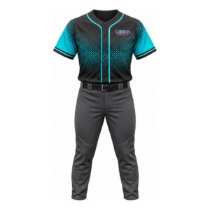 Teal Dot Men Baseball Uniform
