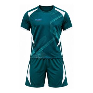 Teal Graphic Tennis Uniform
