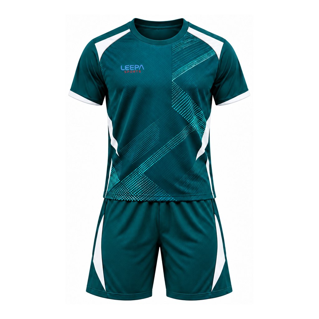 Teal Graphic Tennis Uniform