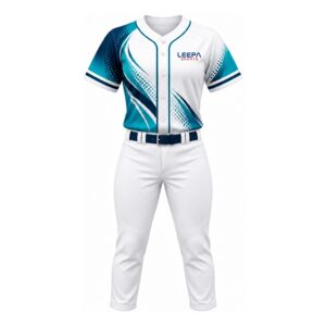 Teal Swoosh Women Baseball Uniform