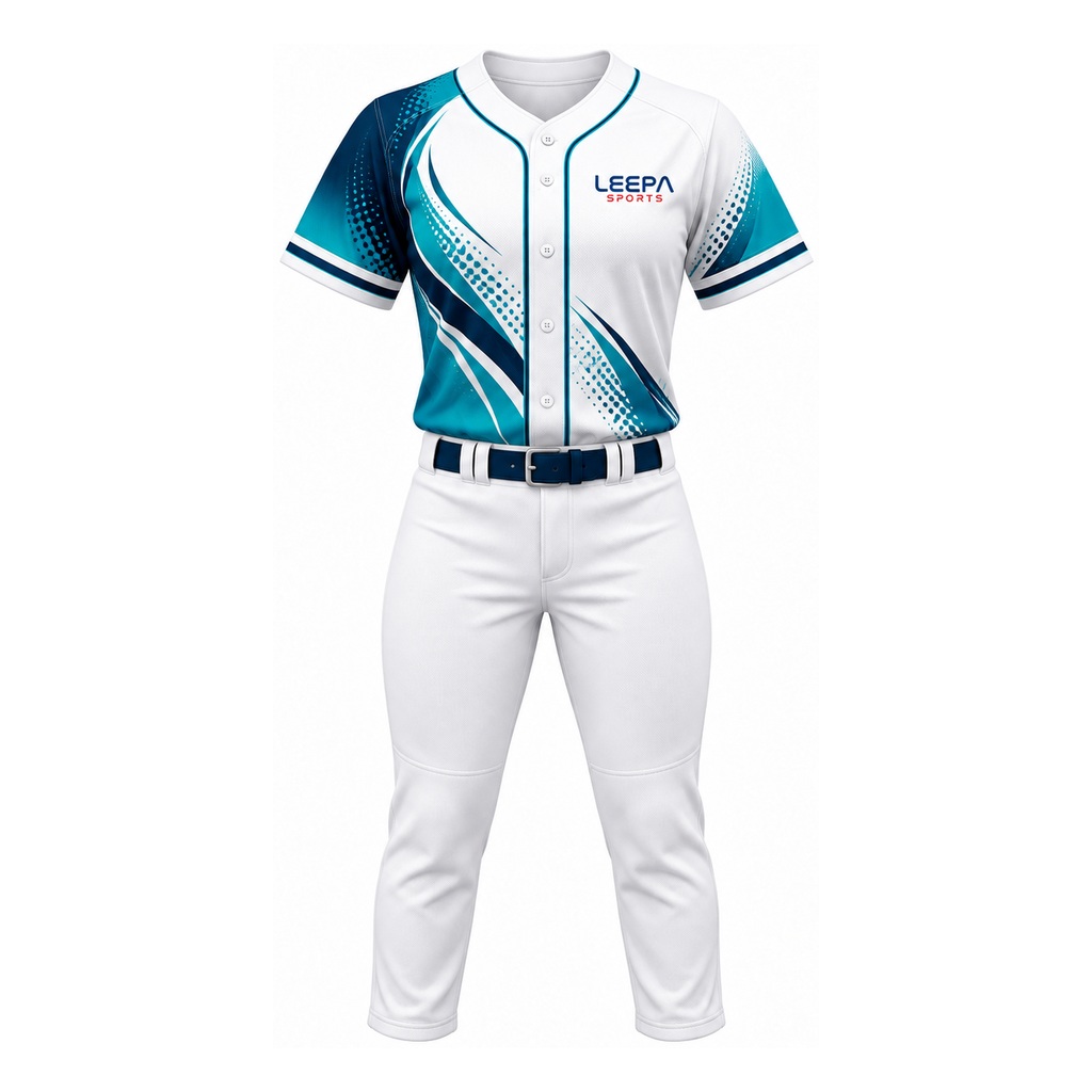 Teal Swoosh Women Baseball Uniform