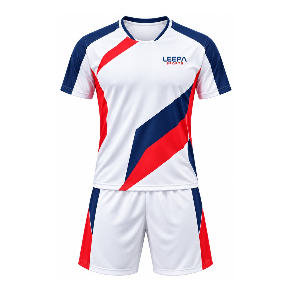 White Block Tennis Uniform