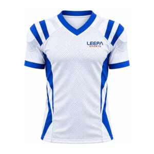 White Blue Football Jersey