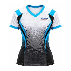 White Cyan Football Jersey