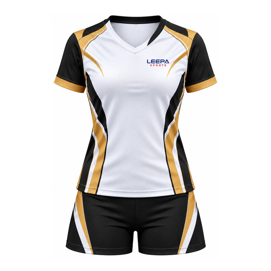White Gold Women Ping Pong Set