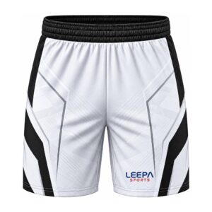 White Panel Football Shorts