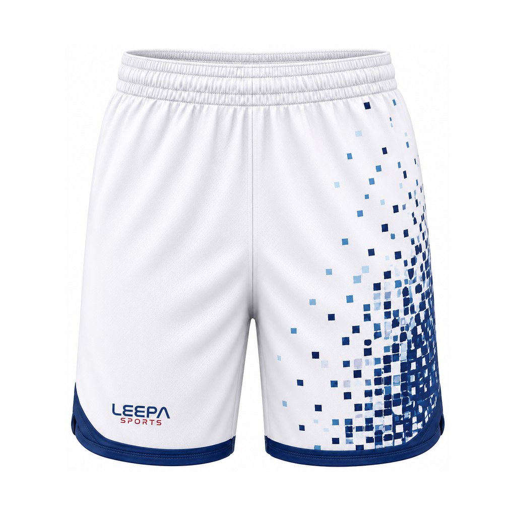 White Pixel Softball Shorts