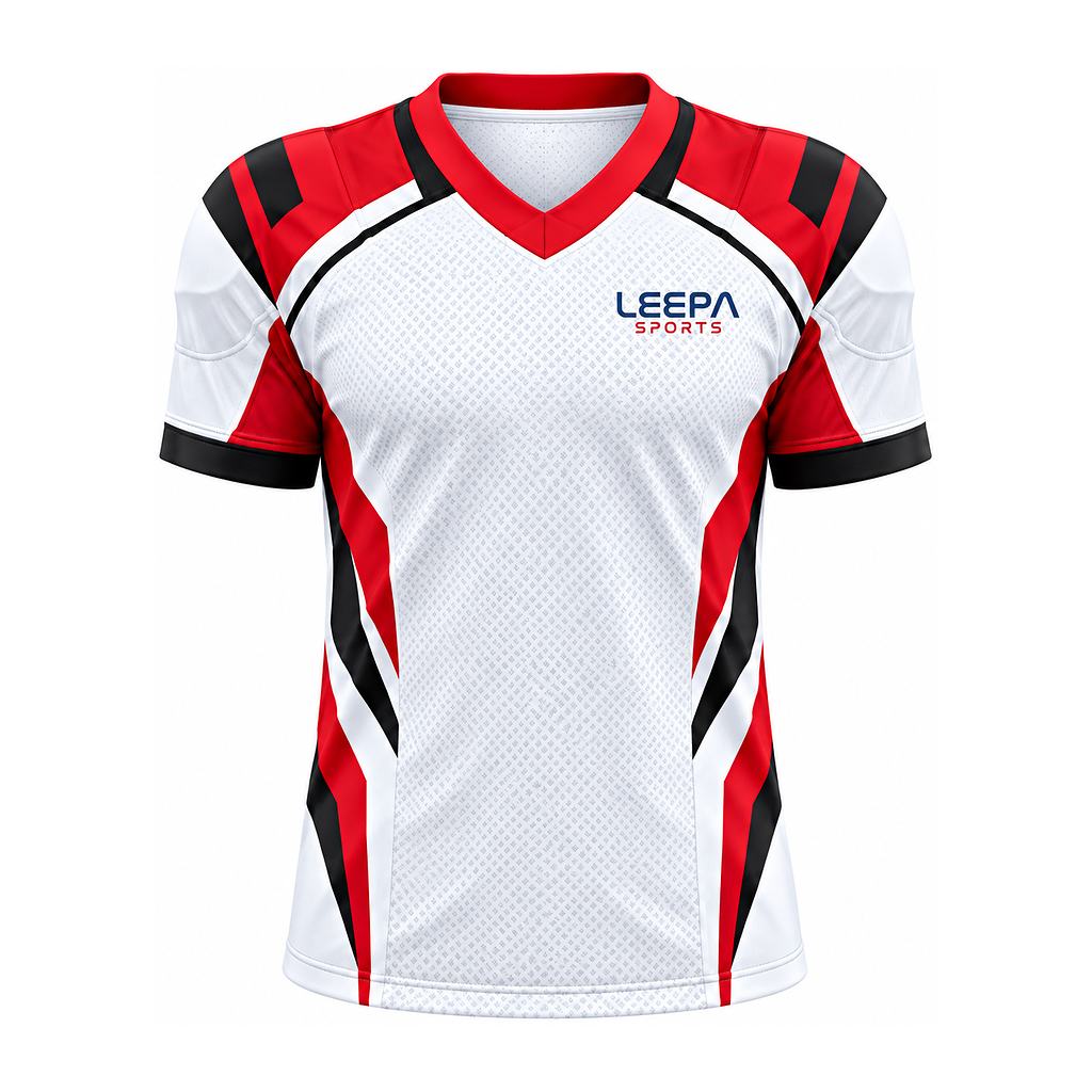 White Red Football Jersey